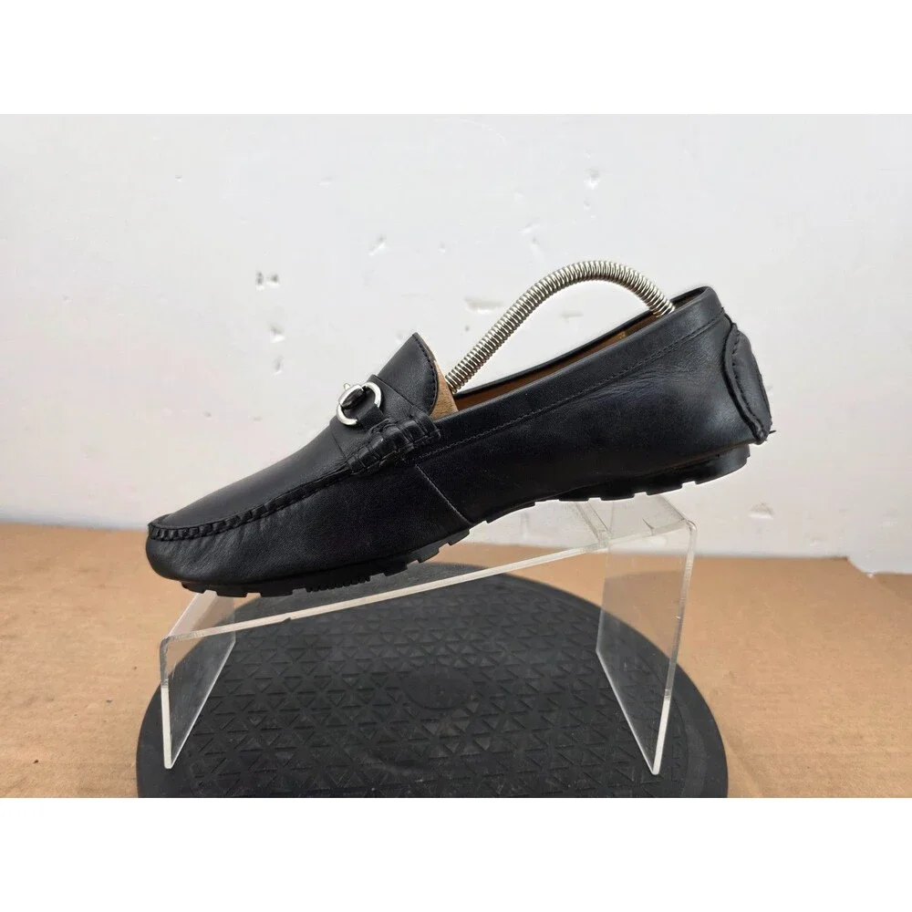 COLE HAAN Mens Casual Dress Shoes Soft Black Leather Horsebit Loafer Size 9 M
